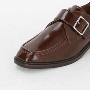 スクエア モンク ストラップ シューズ / モンクシューズ 撥水