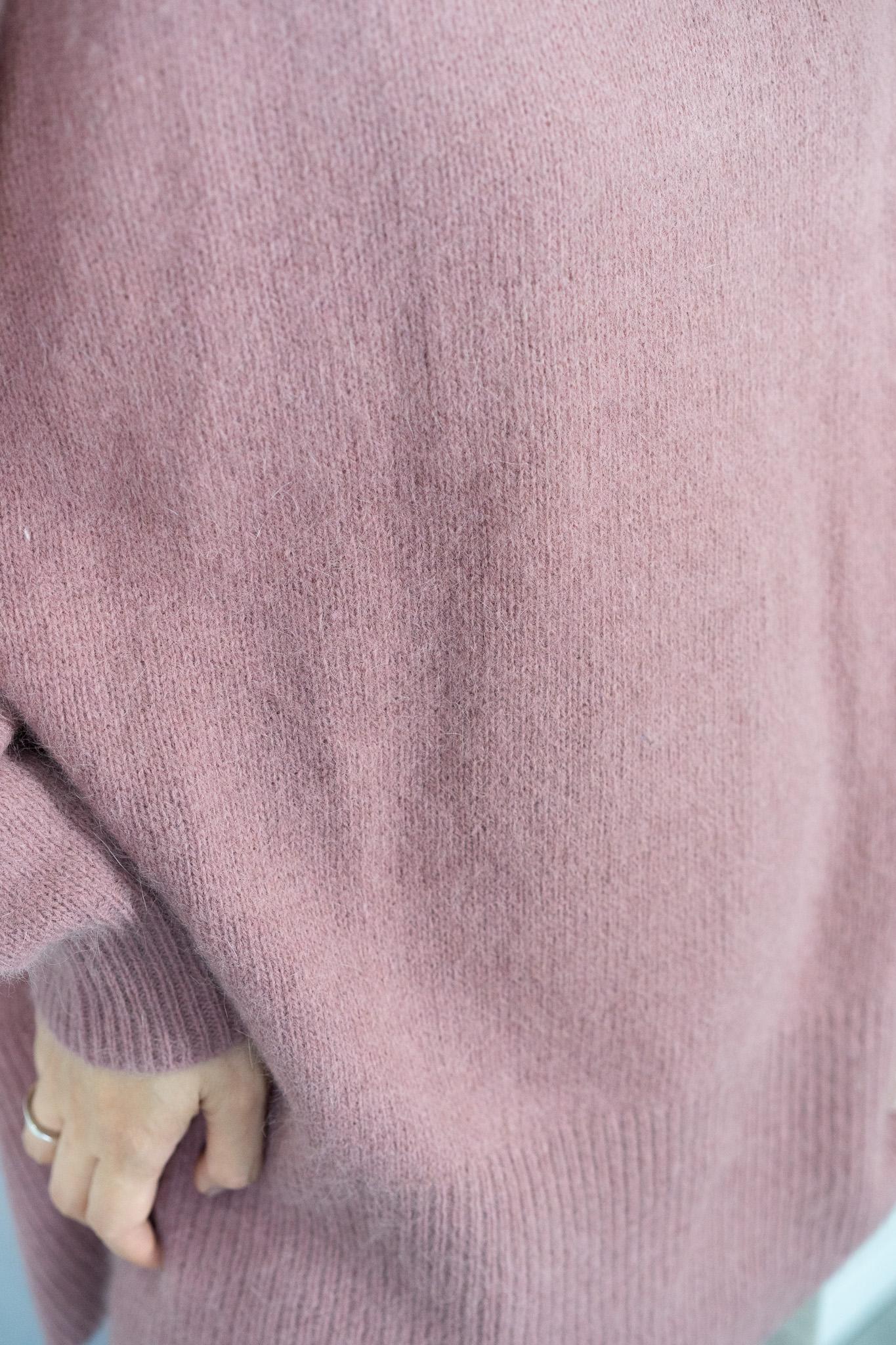 FOX混バックスリットオーバーニット