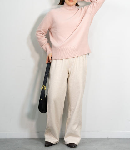 ヘリンボーン裏起毛イージーパンツ