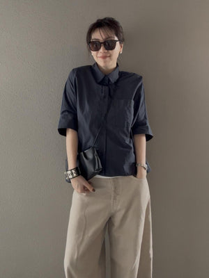 cropped relax shirt refine