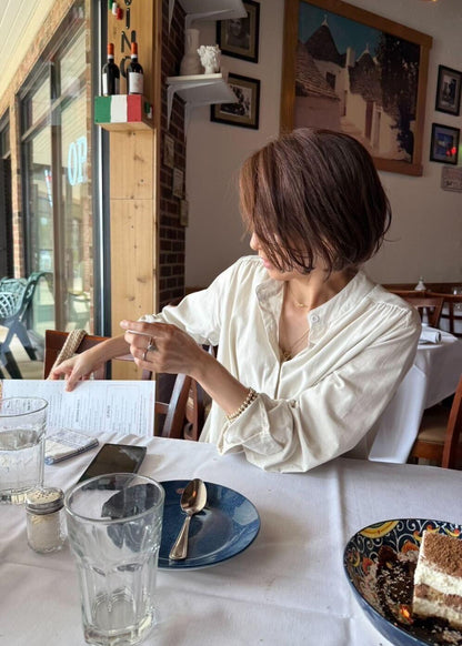 綿麻ロングワンピース