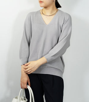 ホールガーメンVネックトニット