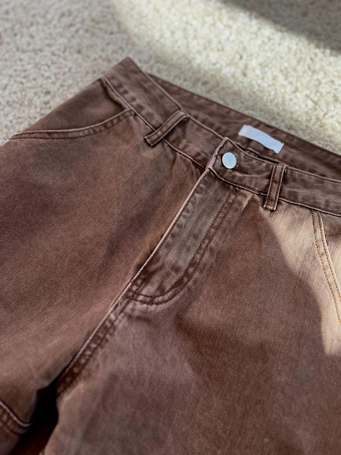 ブラウンデニムパンツ