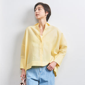 リネン ドルマン シャツ