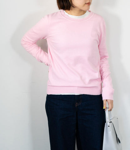 ソフトタッチクルーネックニット