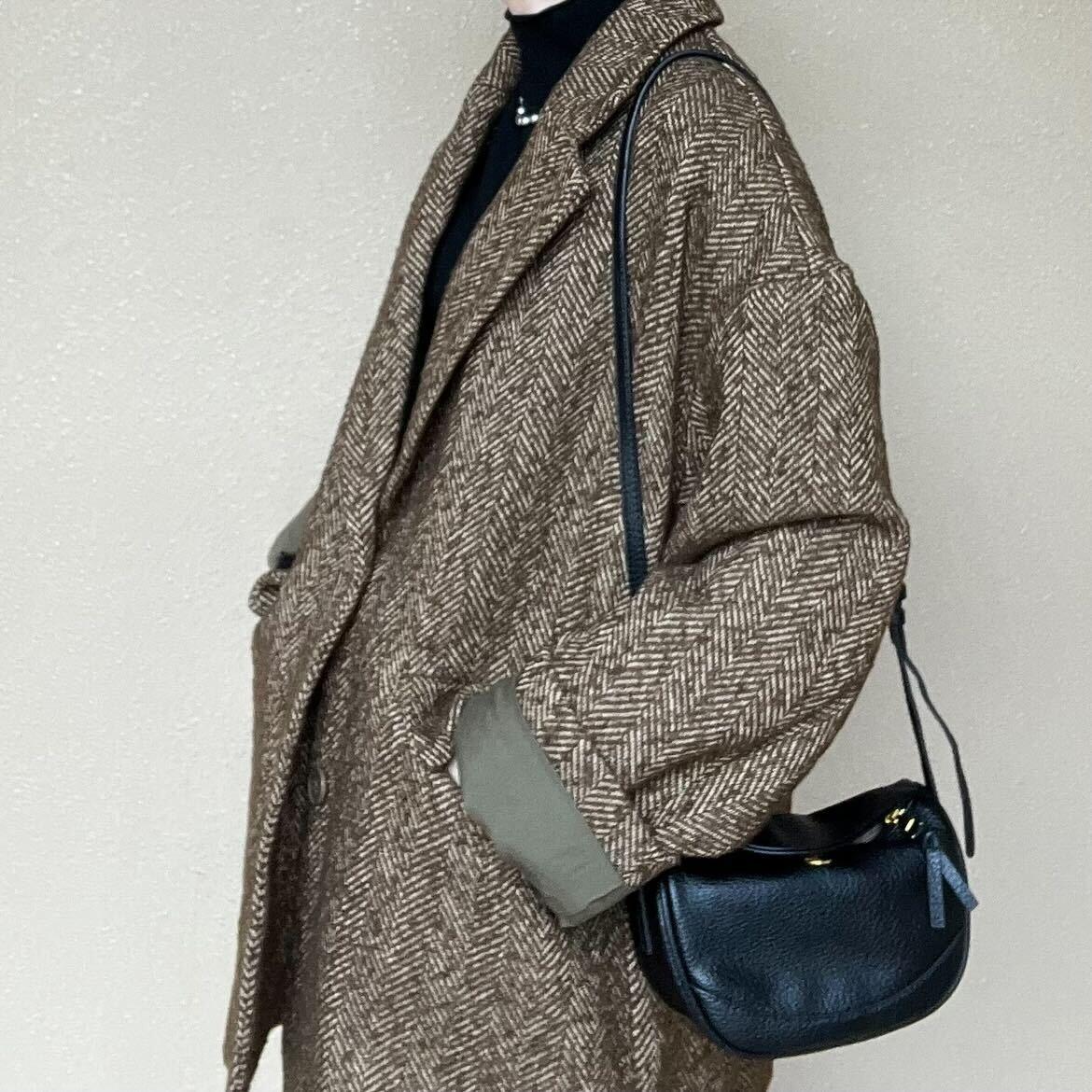 ヘリンボーンジャケットコート