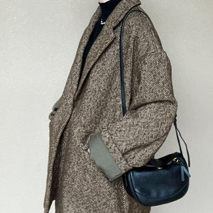 ヘリンボーンジャケットコート