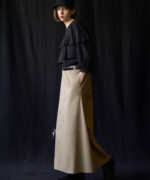 クリアトリコットジャージー フリルデザイン カットソー