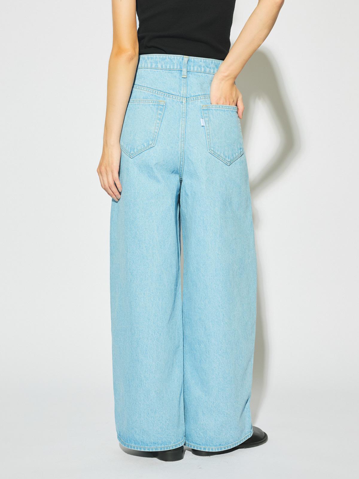 MIDIUMISOLID for Ladies バレルレッグワイドデニム
