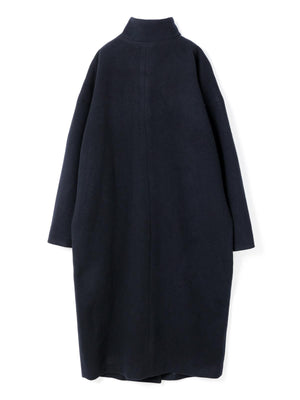 mizuiro ind ウールブレンドスタンドカラーコート