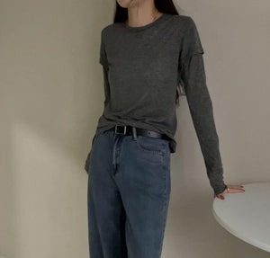 レイヤード風ロンT