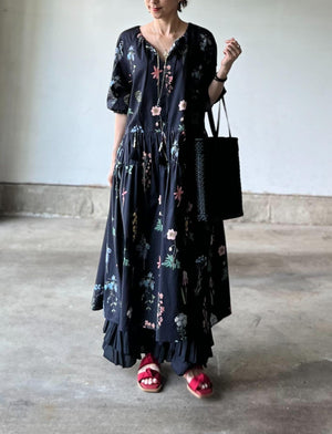 植物画ワンピース