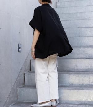 ワッシャーサテンシャツジャケット