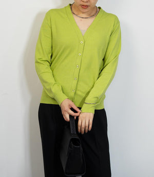 ソフトタッチVネックニットカーディガン