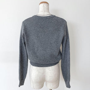 キーネックカーディガン