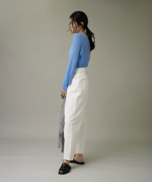 モックネックリブニット《Melty air wool》