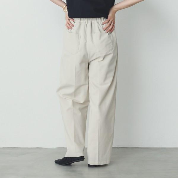 リネンミックスストレートパンツ