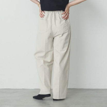 リネンミックスストレートパンツ