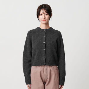 ウールニット ショートカーディガン