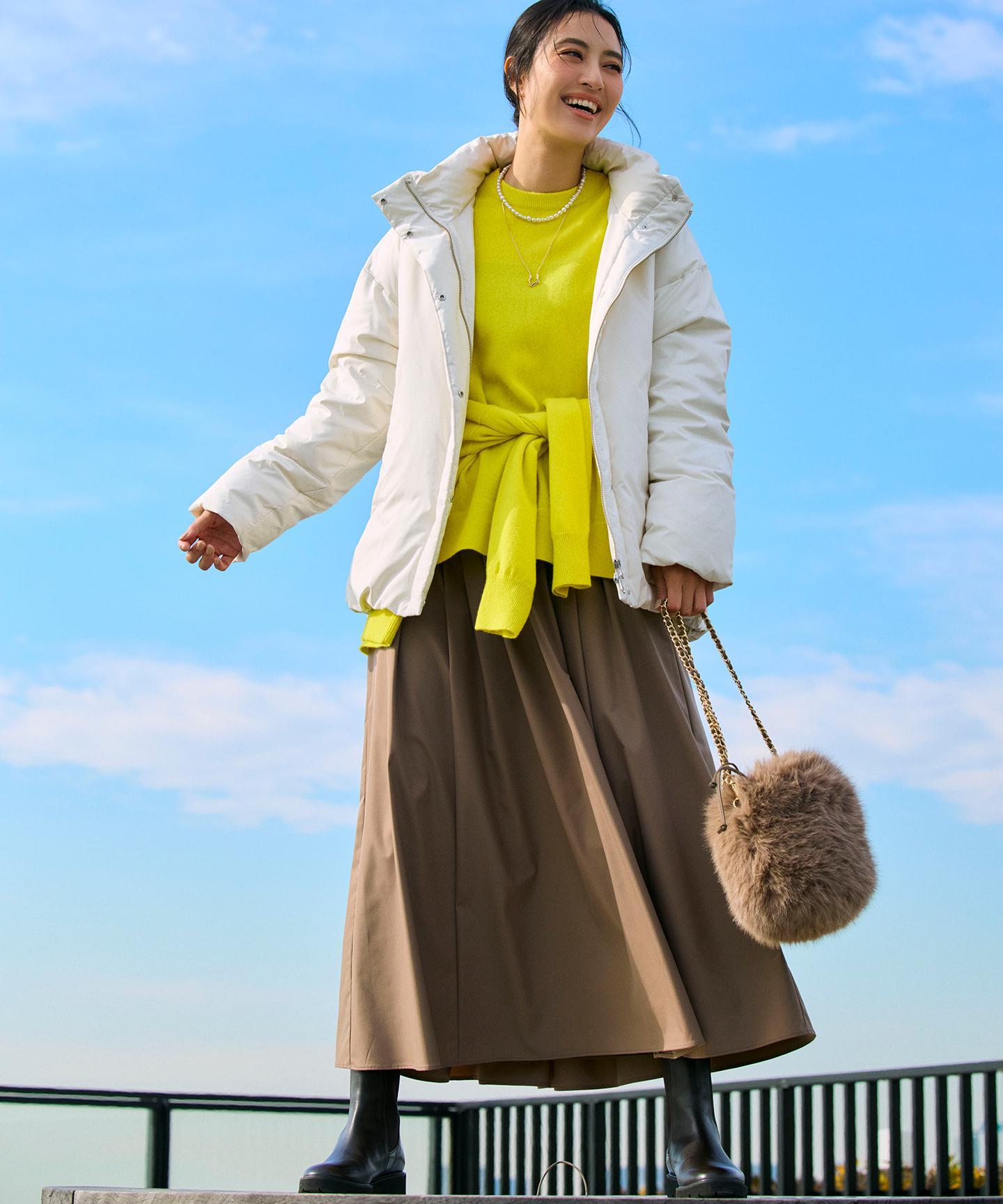 ブライトタフタ タック スカート