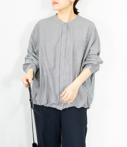 バルーンドロストコットンシャツ