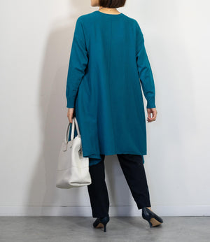 センターラインドレープチュニックニット