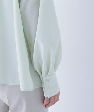 スキッパーリボンタイブラウス