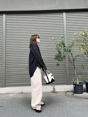 Sheer long cuffs shirt