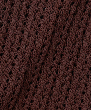 シースルーケーブルニット パンツ