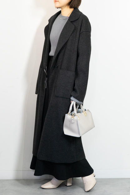 ニットパイルチェスターコート