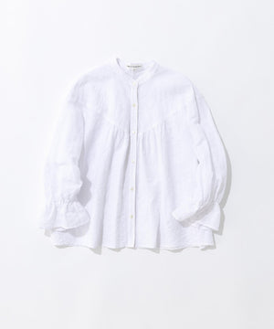 カラミ ストライプ  切り替え ブラウス