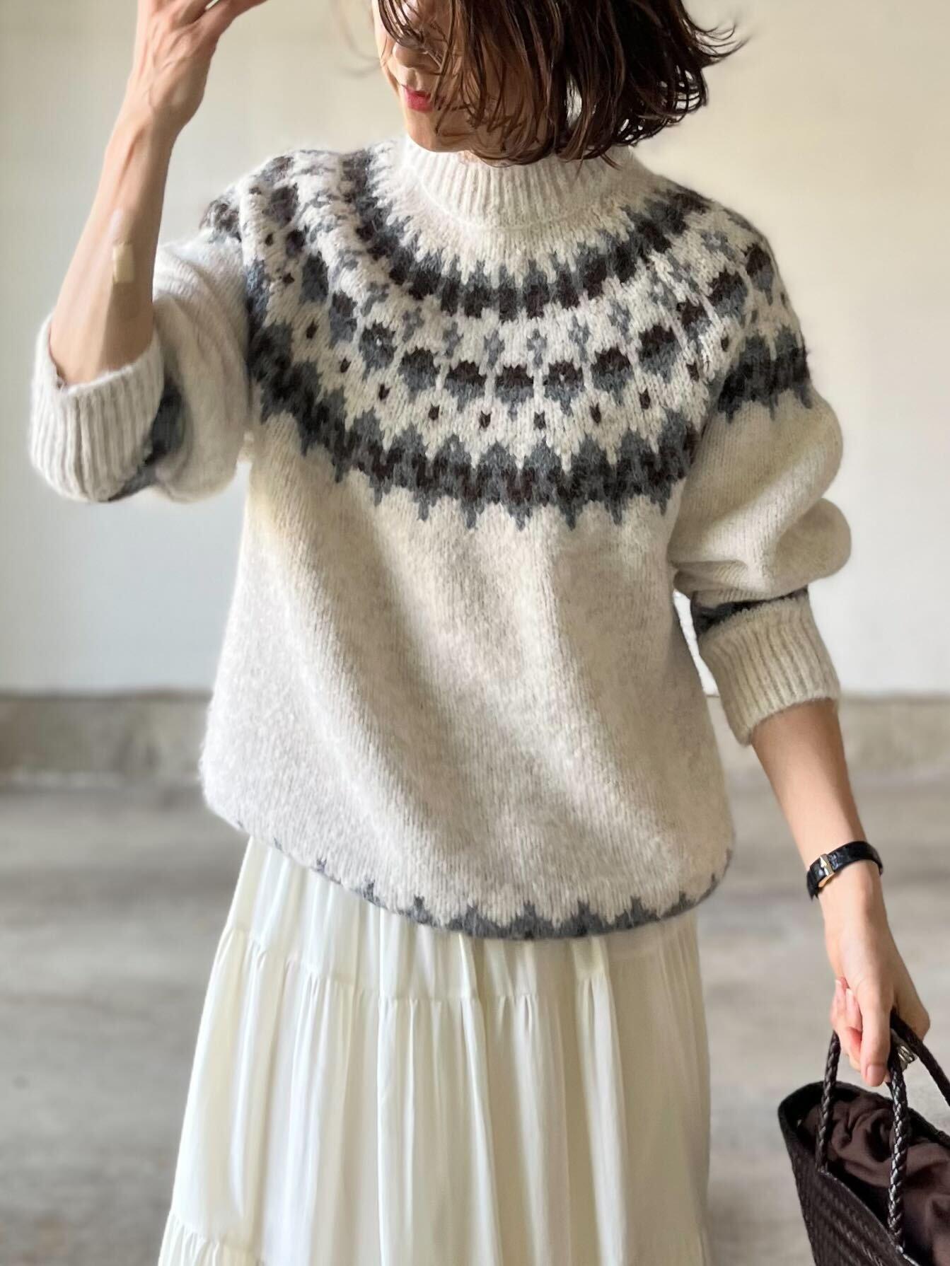 定番ノルディックニット