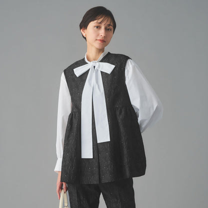 GISHA 2トーン ジャガード ベスト