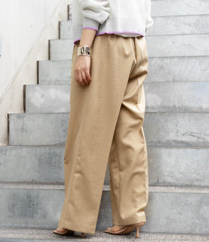 リネンライクシャイニータックパンツ