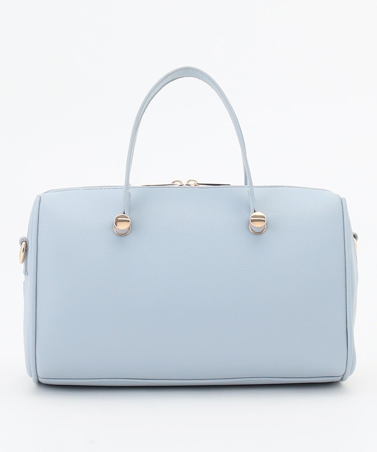 メタルアクセント ボストンバッグ