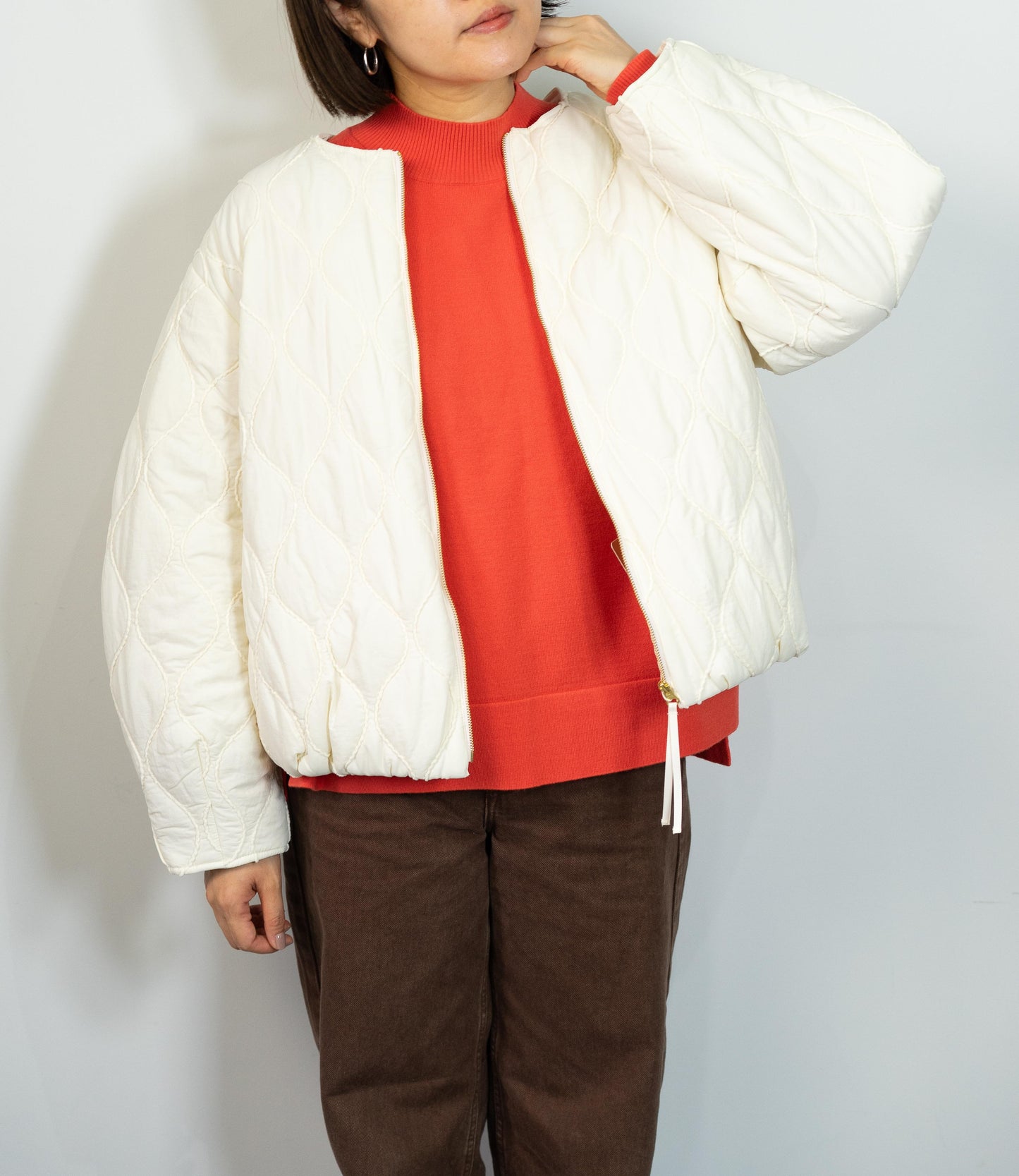 モールキルティングアウター