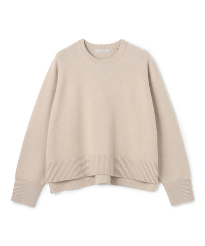 カシミヤブレンド クルーネックニット