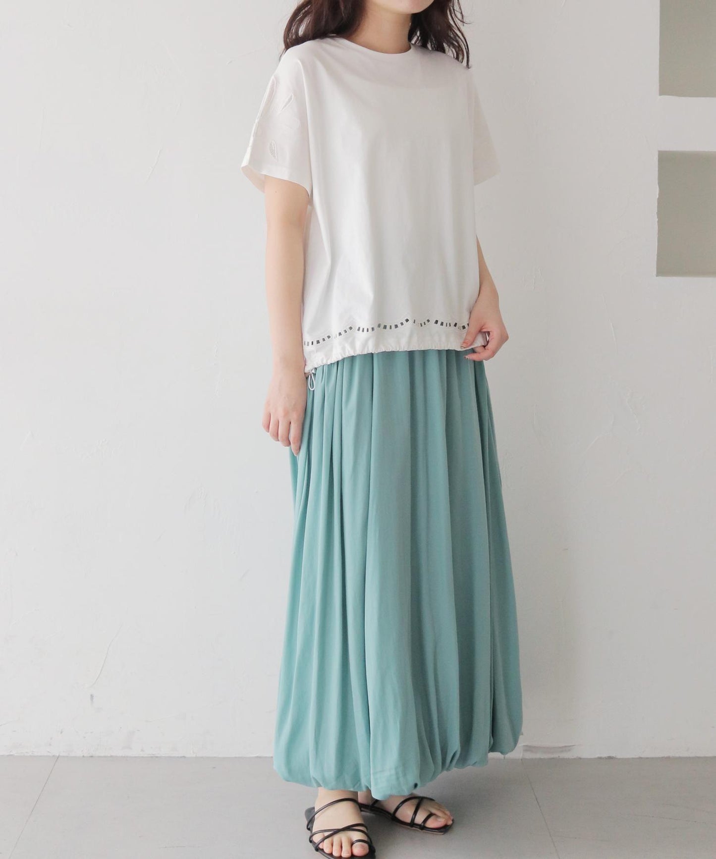 カッティンググドロストTシャツ