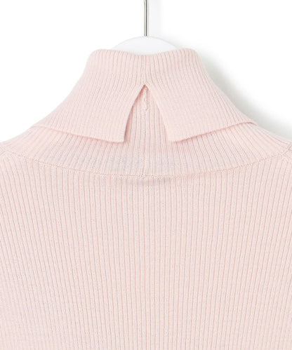 ウーステッドウール リブタートル ニット