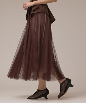 チュールリバーシブルスカート