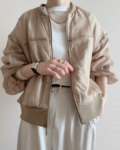 シアーポンチブルゾン