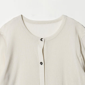 シアーラメ チュール カーディガン