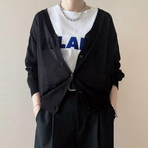 シースルーカーディガン