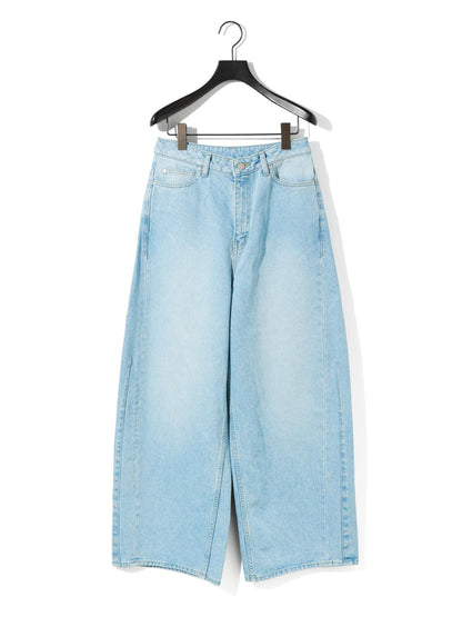 MIDIUMISOLID for Ladies バレルレッグワイドデニム