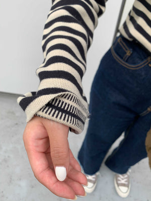 JQボーダーロングニットTOPS