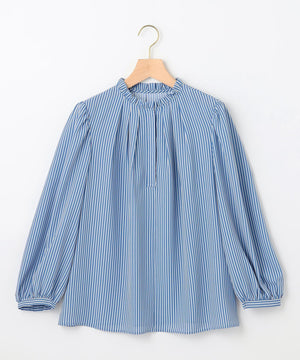 ライトデシンフリル襟 ブラウス