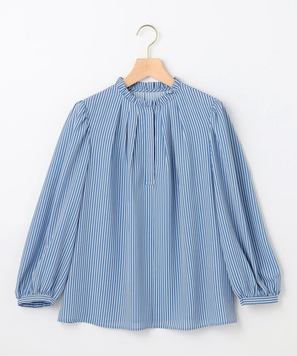 ライトデシンフリル襟 ブラウス