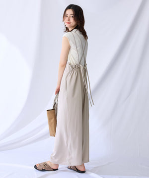 プルオーバー×キャミサロペットセット