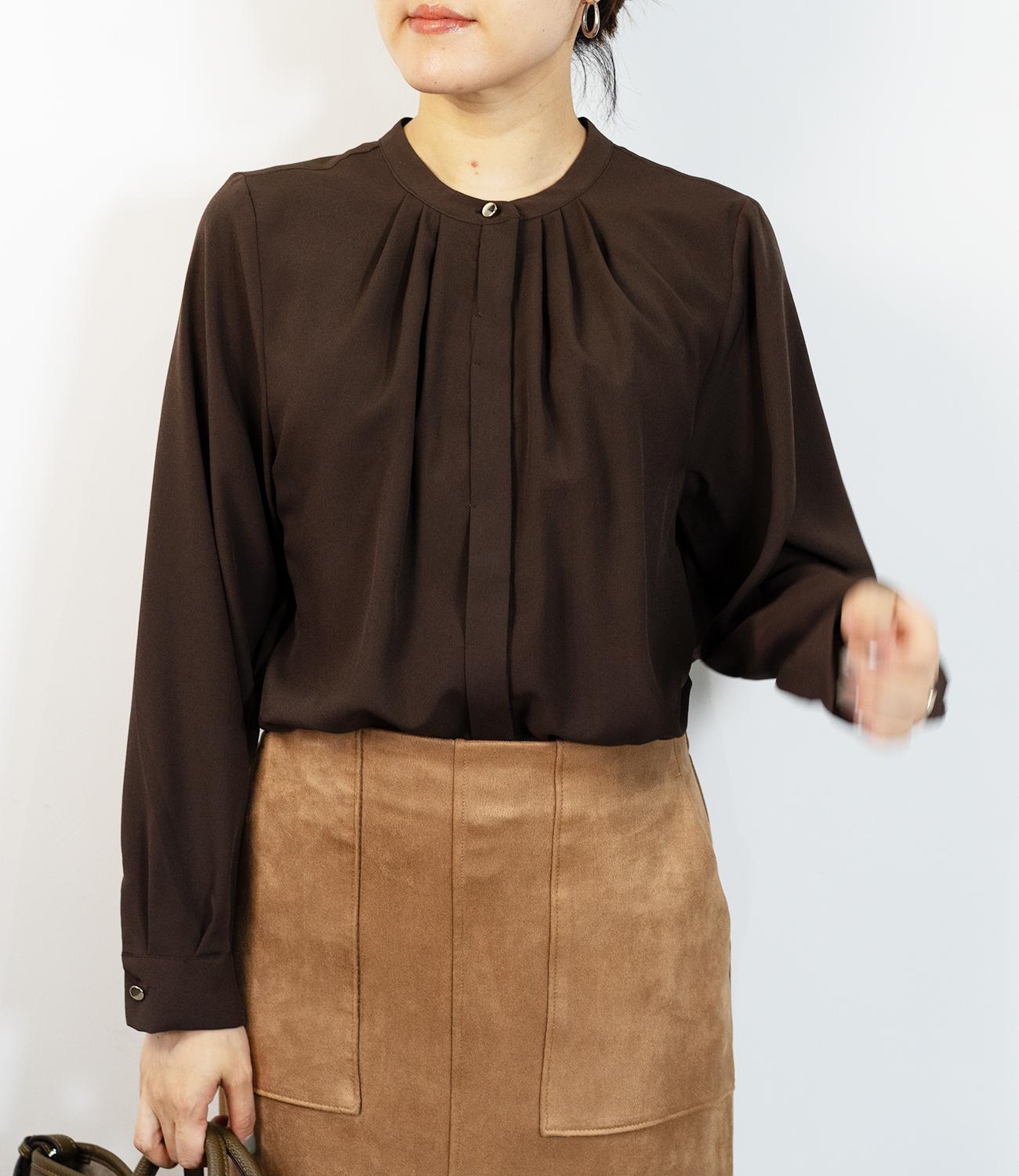 タックフレアブラウス