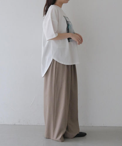 【接触冷感】ラウンドテールフォトTシャツ